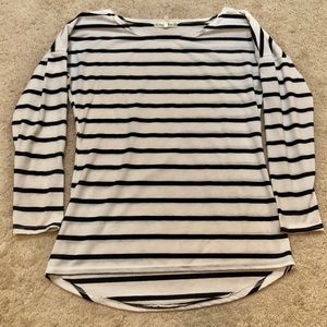 Long sleeve stripped tee